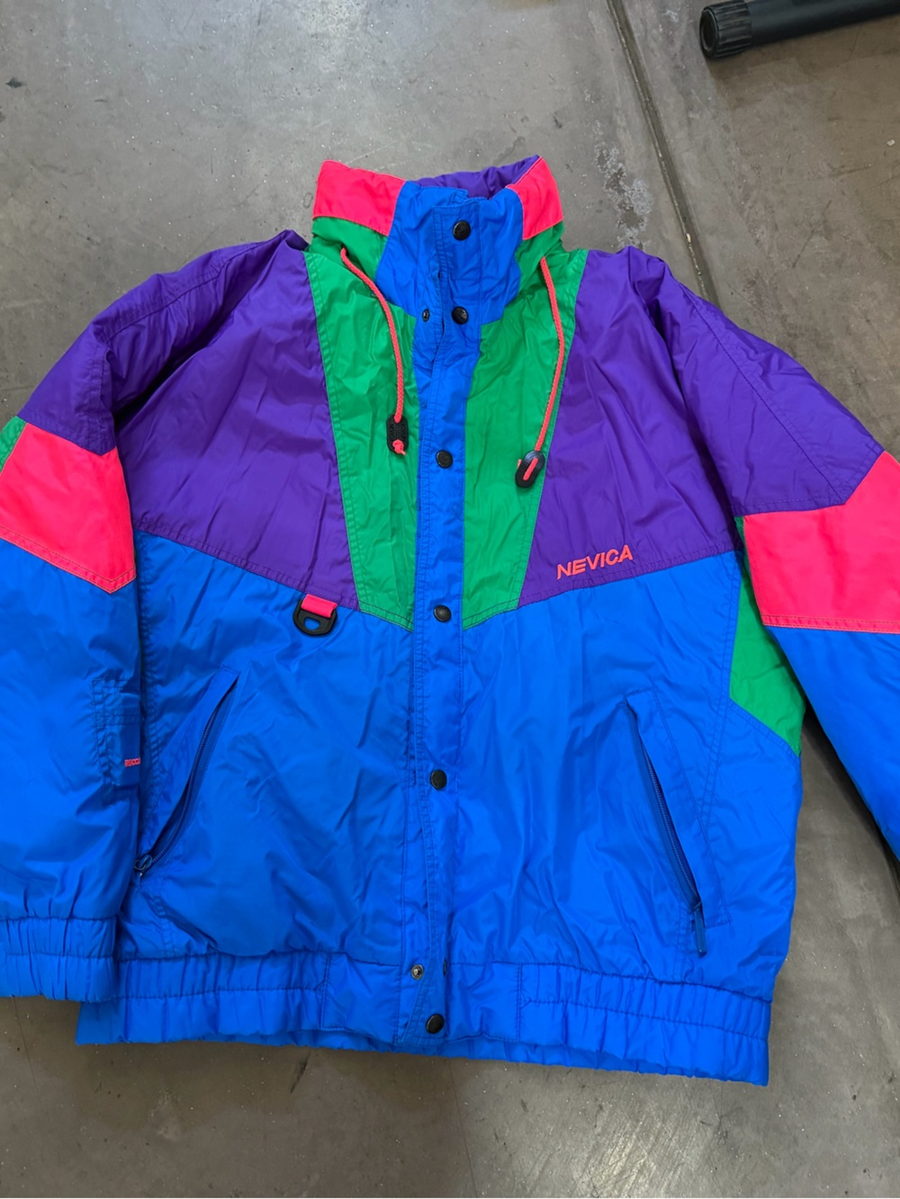 Nevica Colorblock Ski Jacket in Blue, Purple & Pink